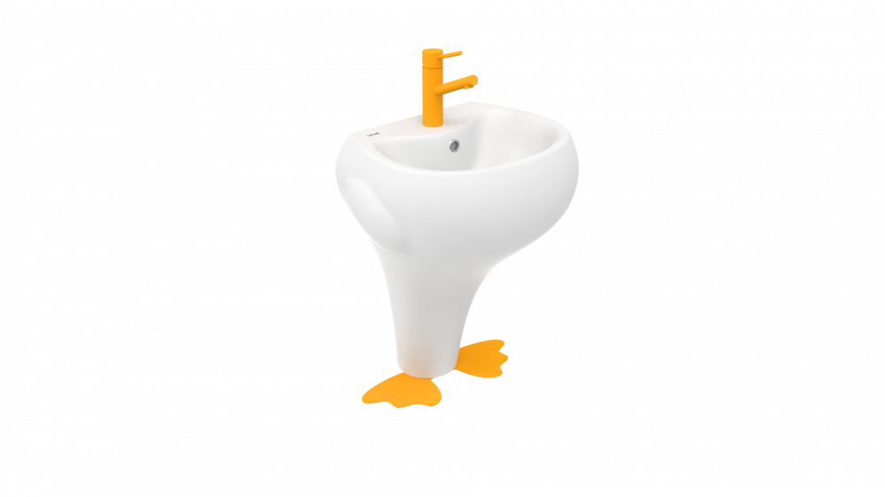 Ducky servant i barnestørrelse